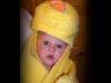 Baby Dressed As A Duck