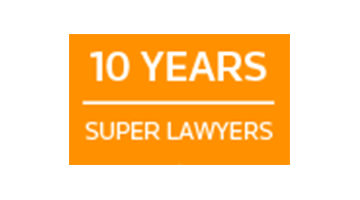 10 Years as Super Lawyers Recognition
