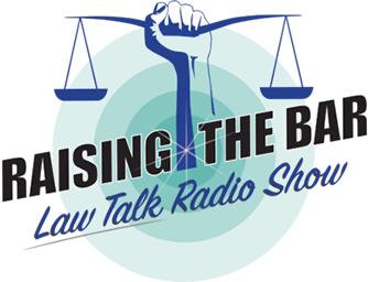 Raising the Bar Law Talk Radio Show Logo
